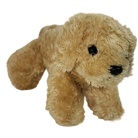 Vintage Aurora Floppy Puppy Dog Golden Spotted Blend Plush Bean Bag Stuffed Anim - Picture 2 of 8